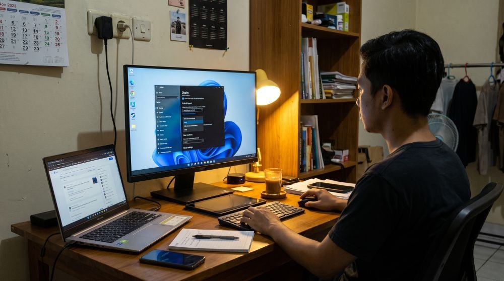 Kenapa Skala Layar 150 Persen Pas di Satu Laptop tapi Aneh di Monitor Lain?
